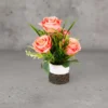 Peach Rose with Grass Flower Arrangement