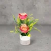 Pink Rose with Grass Flower Arrangement