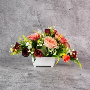 Roses with Grasses Flower Arrangement