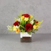 Roses with Grasses Flower Arrangement