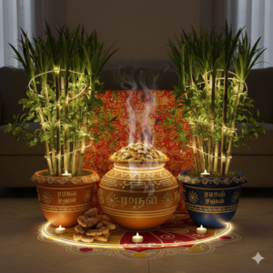 Styling Ideas Using Artificial Plants with LED & FRP Pots for Pongal
