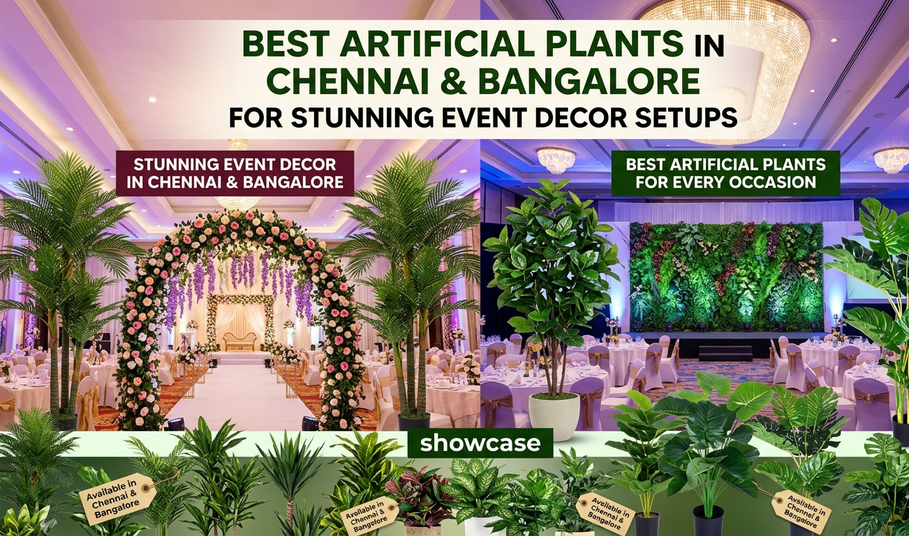Best Artificial Plants in Chennai & Bangalore for Stunning Event Decor Setups