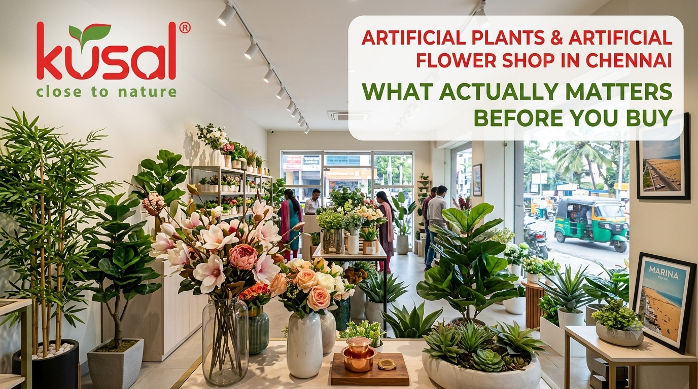 Artificial Plants & Artificial Flower Shop in Chennai What Actually Matters Before You Buy