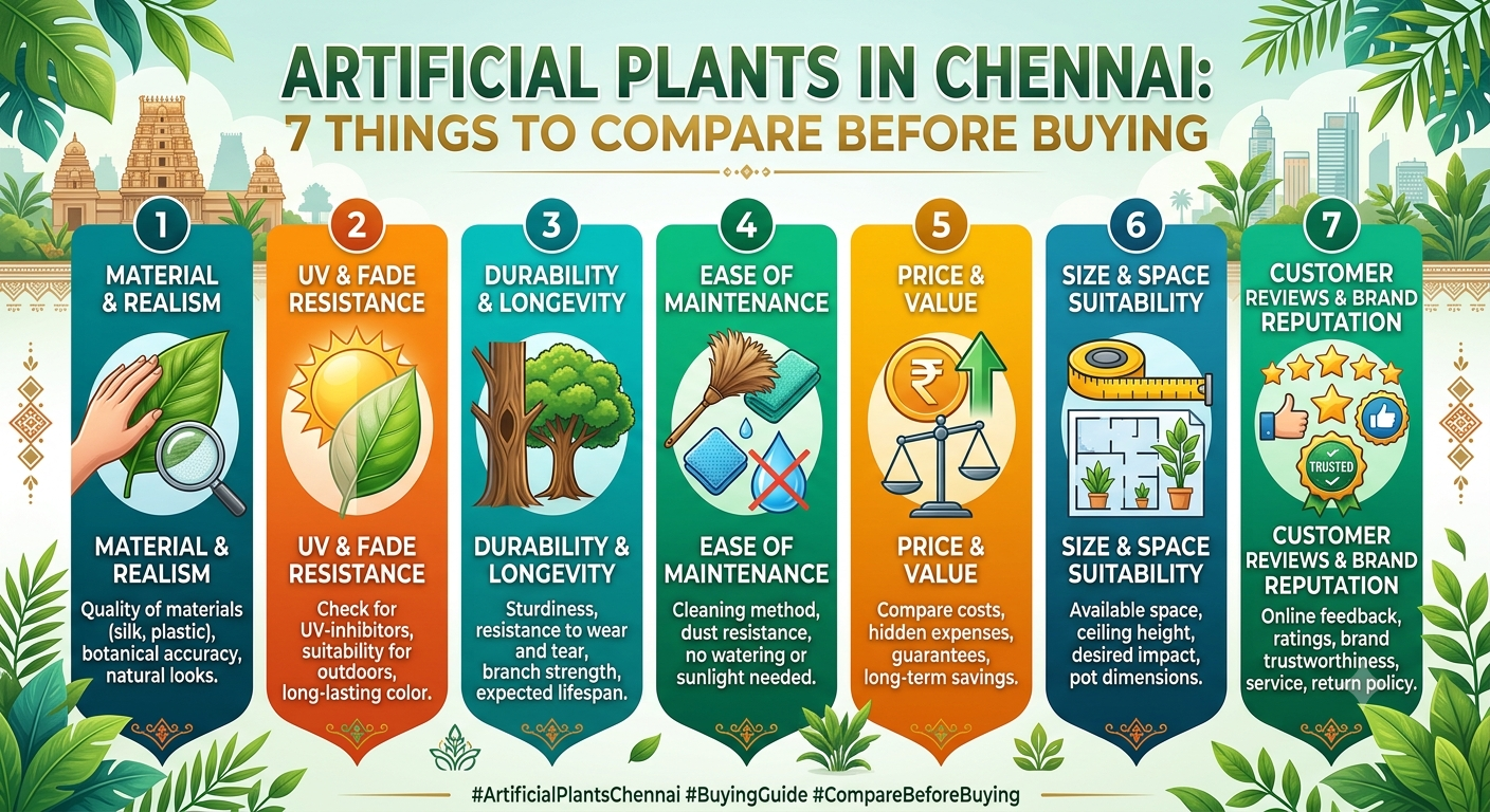 Artificial Plants in Chennai 7 Things to Compare Before Buying